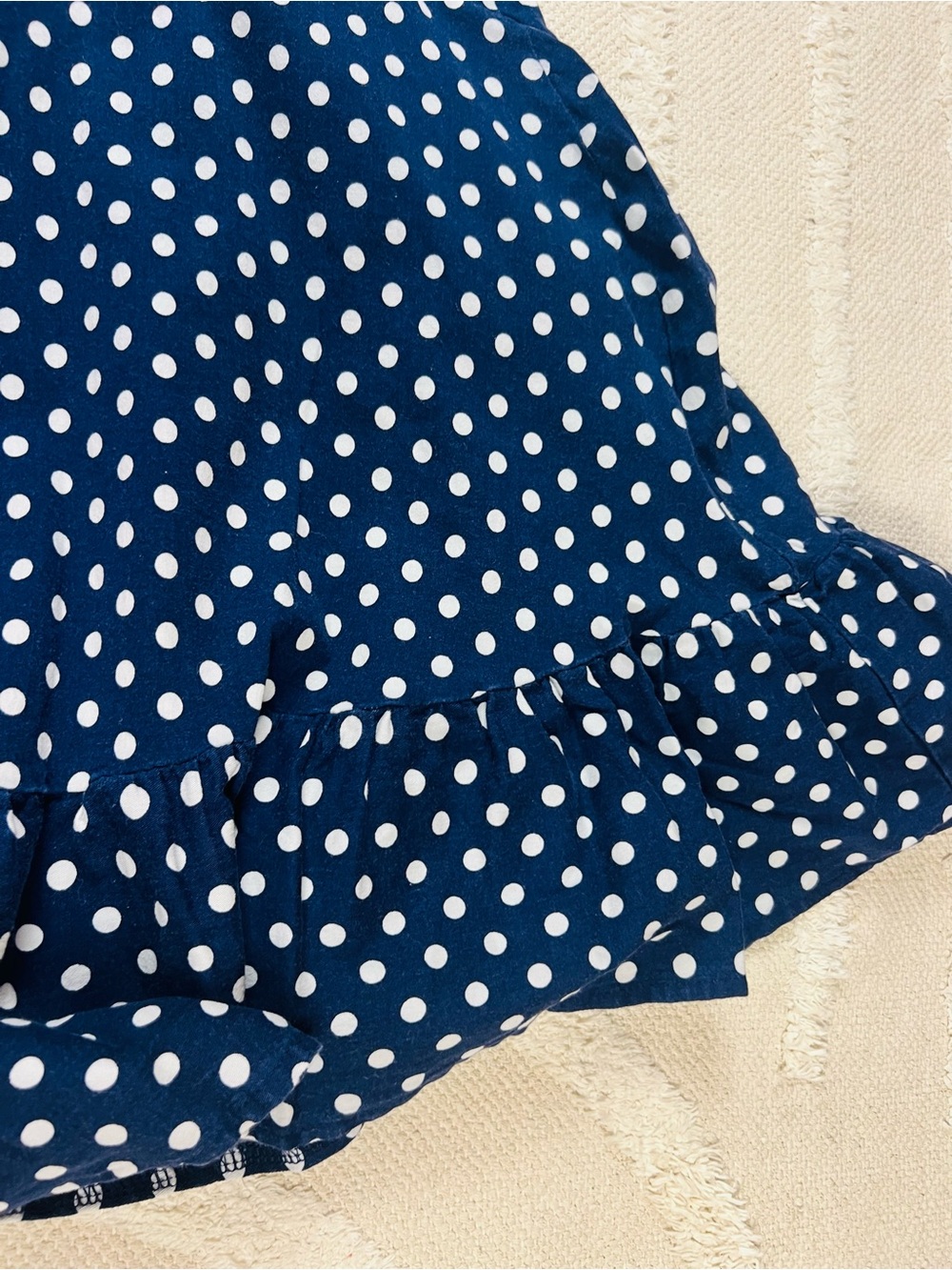 Polka Dot Navy and White Dress – M | Retro-Inspired - Picture 6 of 15